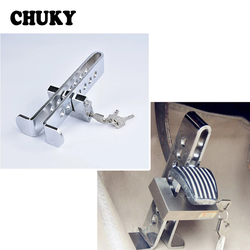 

CHUKY Car Clutch Brake Lock Stainless Anti-theft Device Safety Lock Tool For BMW E36 F30 F10 E30 M X5 Ssangyong Volvo XC90 V70