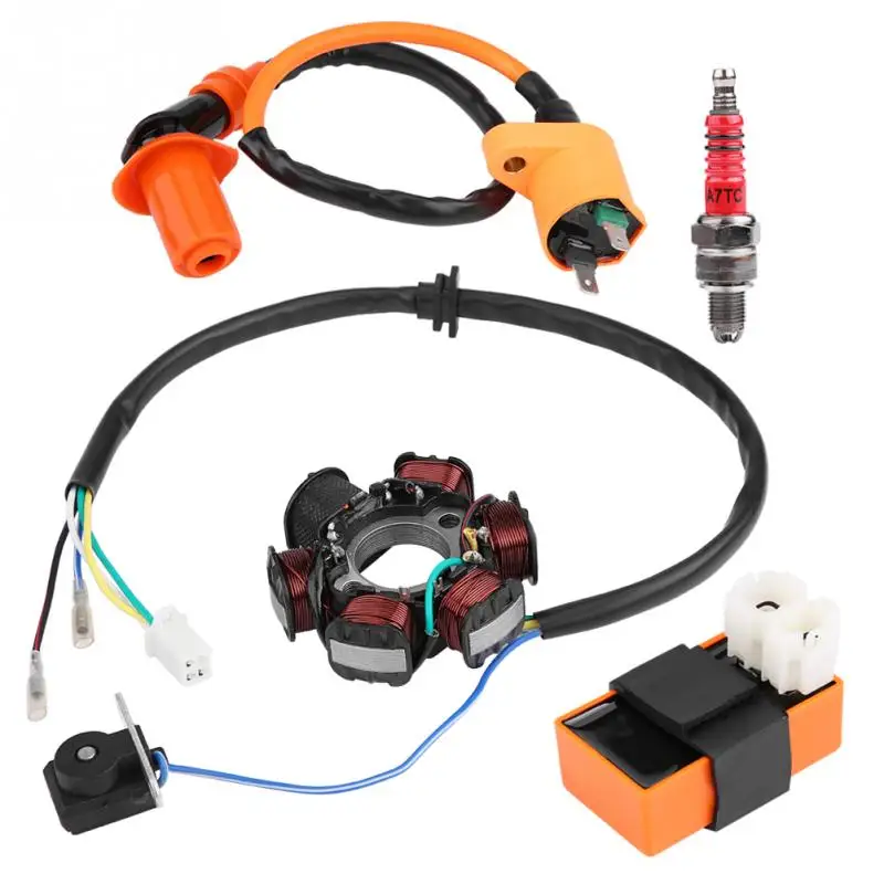 Гоночная катушка зажигания CDI свечи СТАТОР магнето для GY6 125cc 150cc мопед