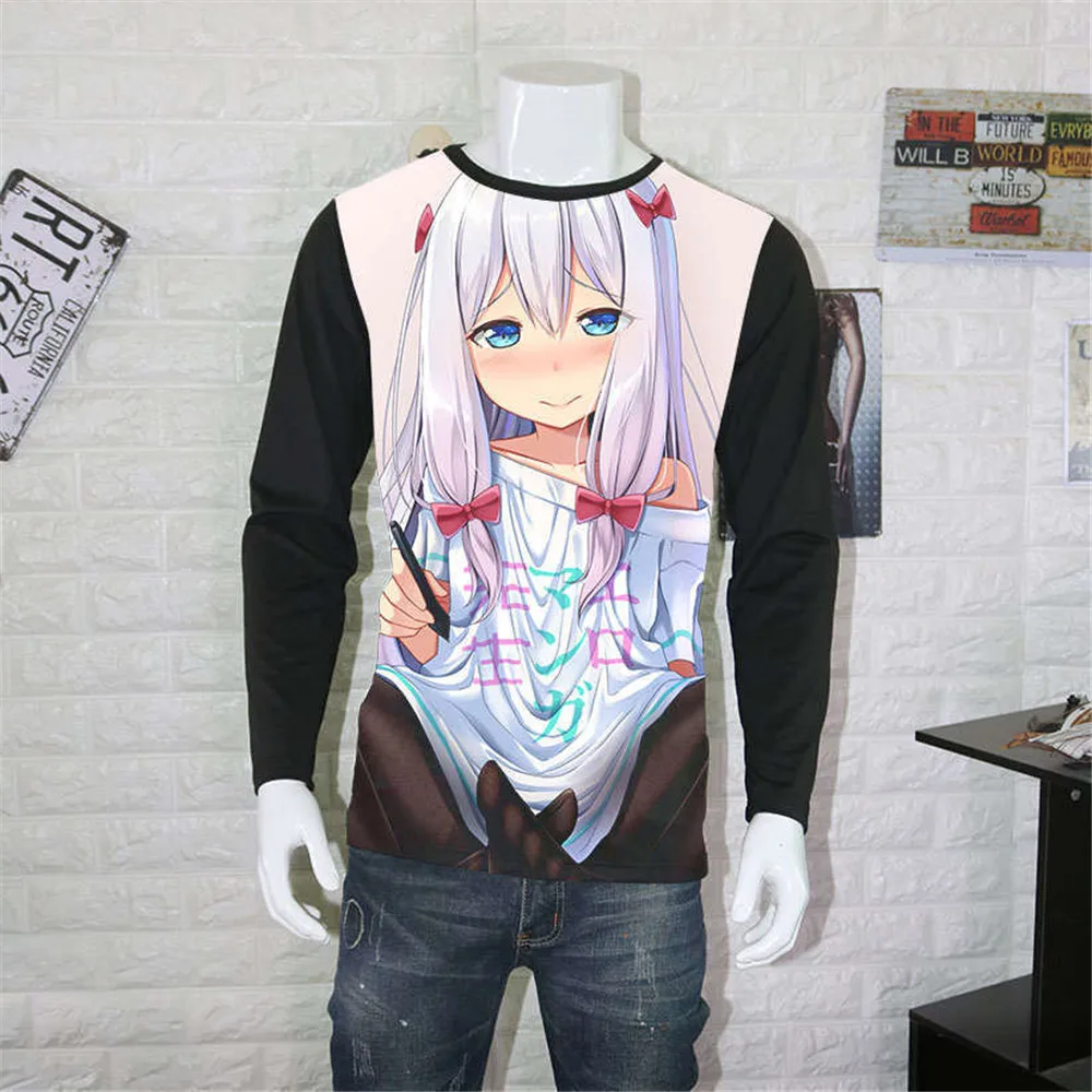 Аниме костюмы для косплея Eromanga Sensei Sagiri футболка Izumi аниме Мужская Masamune женская