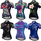 Женская велосипедная Джерси с коротким рукавом, Джерси для горного велосипеда 2021, женская одежда для гоночного велосипеда, черная велосипедная Джерси на молнии