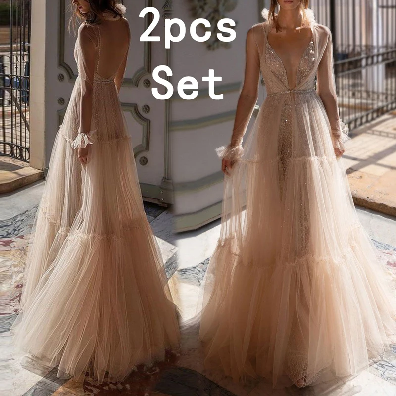 Женское платье для свадебной вечеринки с большим маятником и глубоким v образным