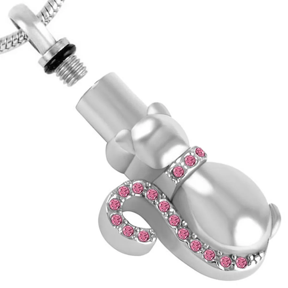 IJD8565 женское ожерелье из нержавеющей стали в виде кошачьей золы|charm pendant|jewelry