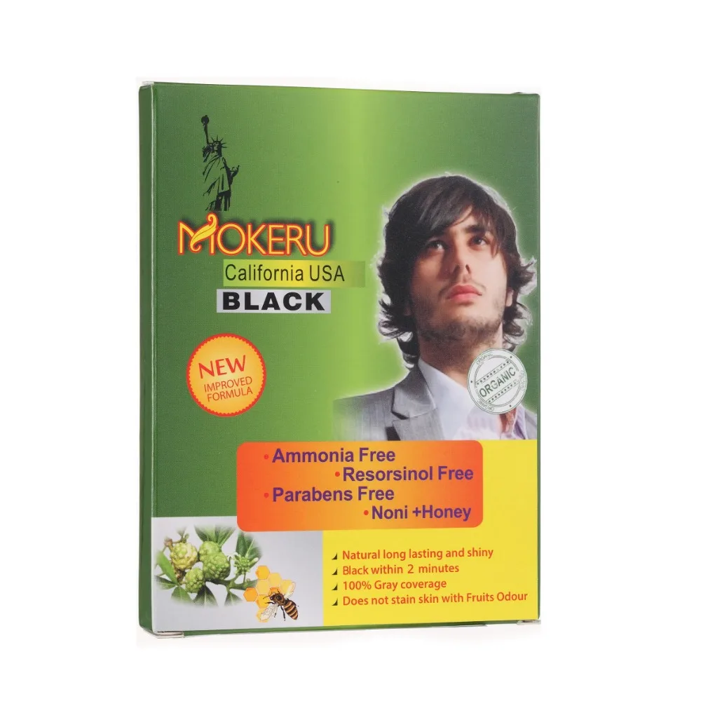 

Mokeru 5pcs Herbal Natural Noni Plant Essence Oragnic Magic Black Hair Dye Shampoo Fast Dye Black Shampoo For Grey Hair Cover