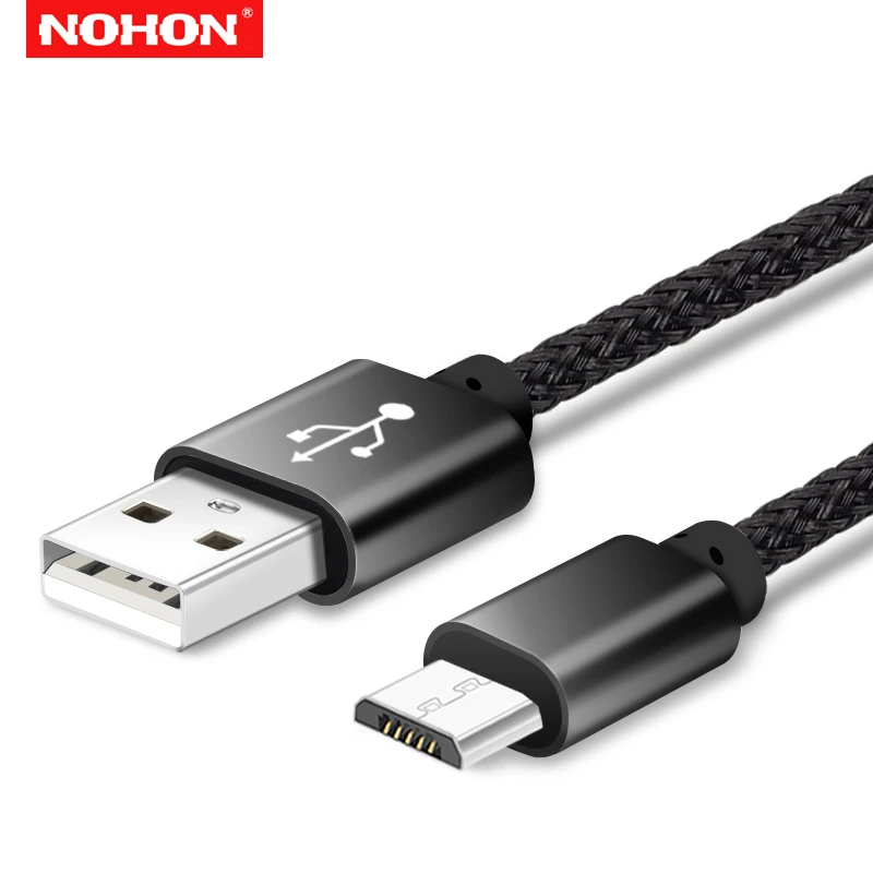 Кабель зарядный NOHON Micro USB Для Huawei Mate 7 8 Honor 6 8X Samsung S6 S7 LG G3 G4|Кабели для мобильных