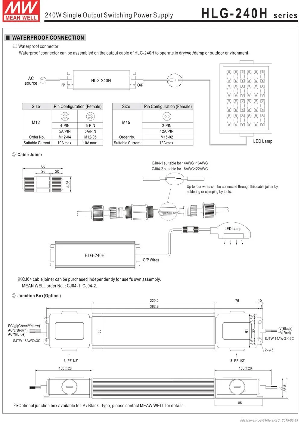 Подлинная Meanwell HLG-240H-36B 36V затемнения Питание 240W 6.7A IP67 Водонепроницаемый Светодиодный драйвер для 3 шт. CREE CXB3590