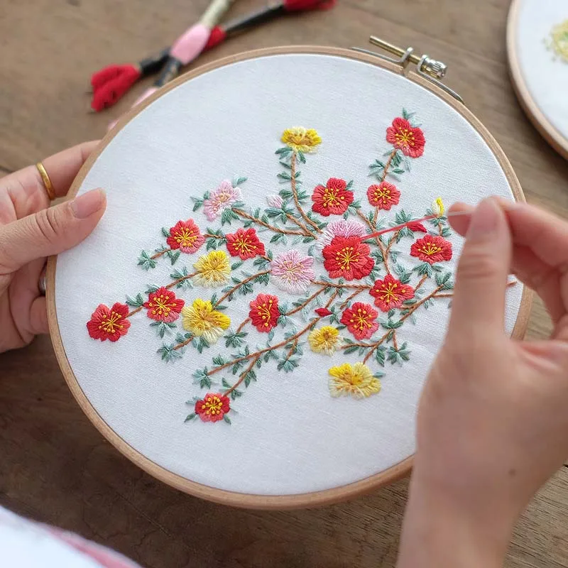 Наборы ручной работы с цветами для вышивки крестиком наборы рукоделия