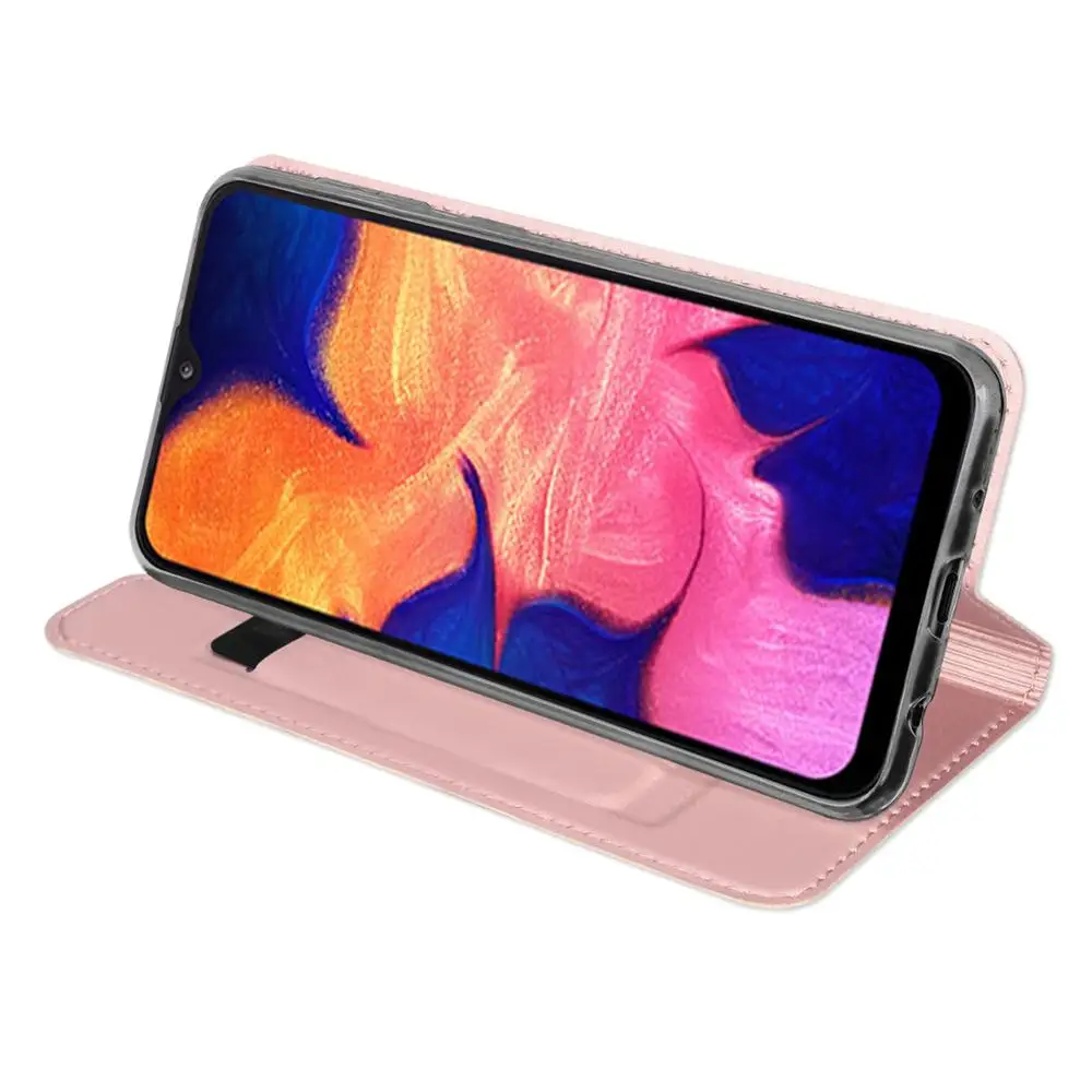 Для Samsung Galaxy A10 A30 A20 A40 A50 A70 чехол для телефона модный кожаный PU Мягкий край стенд