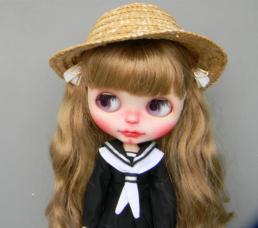 Straw hat for Blyth doll pullip dal jerryberry 1/3 BJD dolls accessories | Игрушки и хобби