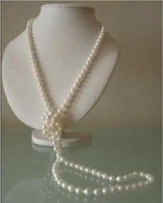 Очаровательное жемчужное ожерелье 8-9 мм с натуральным белым южным морем 14k 50&quot |