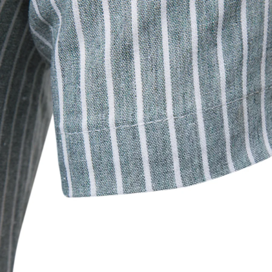 Мужская рубашка в полоску светло голубая/серая/темно серая с короткими рукавами