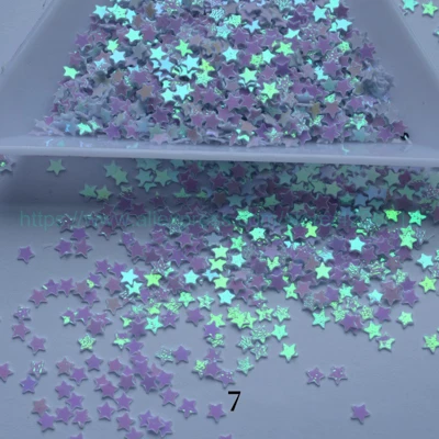 7. Light Purple AB 25 г 3 мм Звезда Форма хороший Слива пайетки с блестками для маникюра ногтей/шитья/свадебные конфетти украшения ребенок DIY аксессуар - Цвет: 7. Light Purple AB