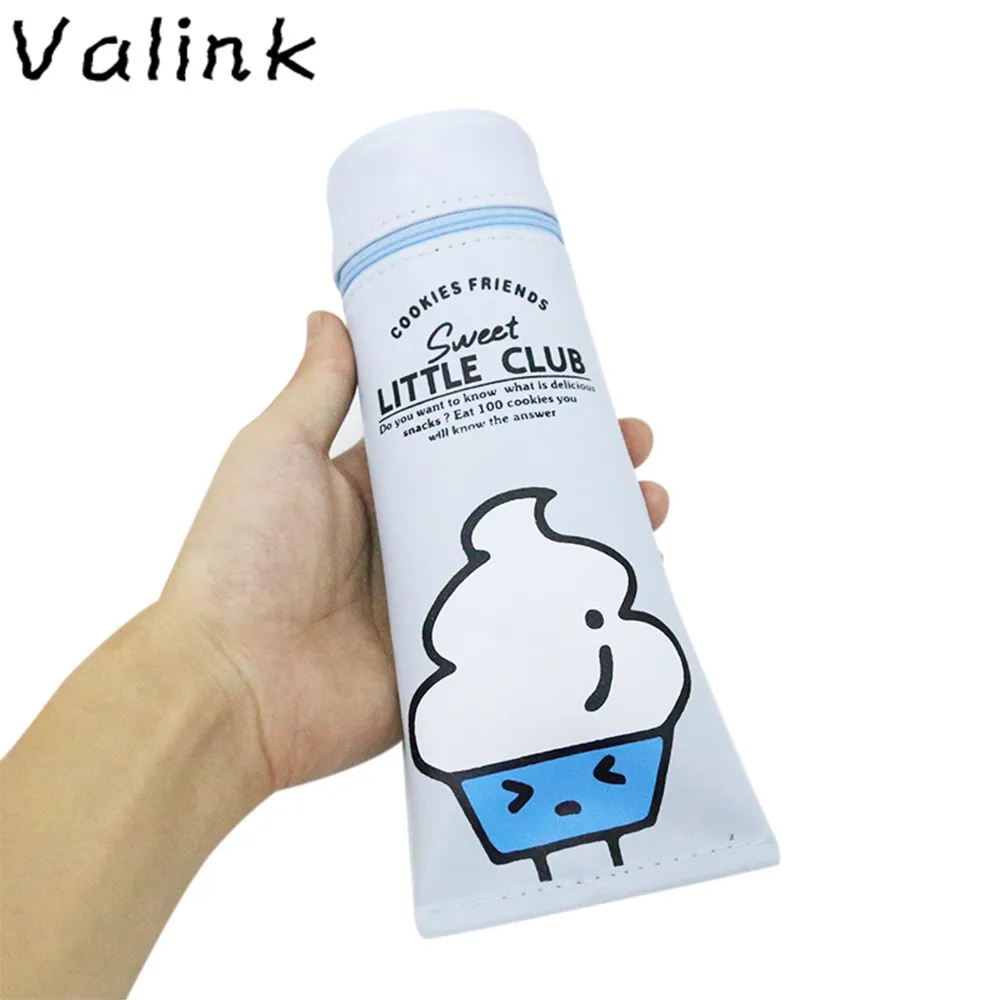 Милый пенал в форме зубной пасты чехол для ручки косметичка на молнии органайзер