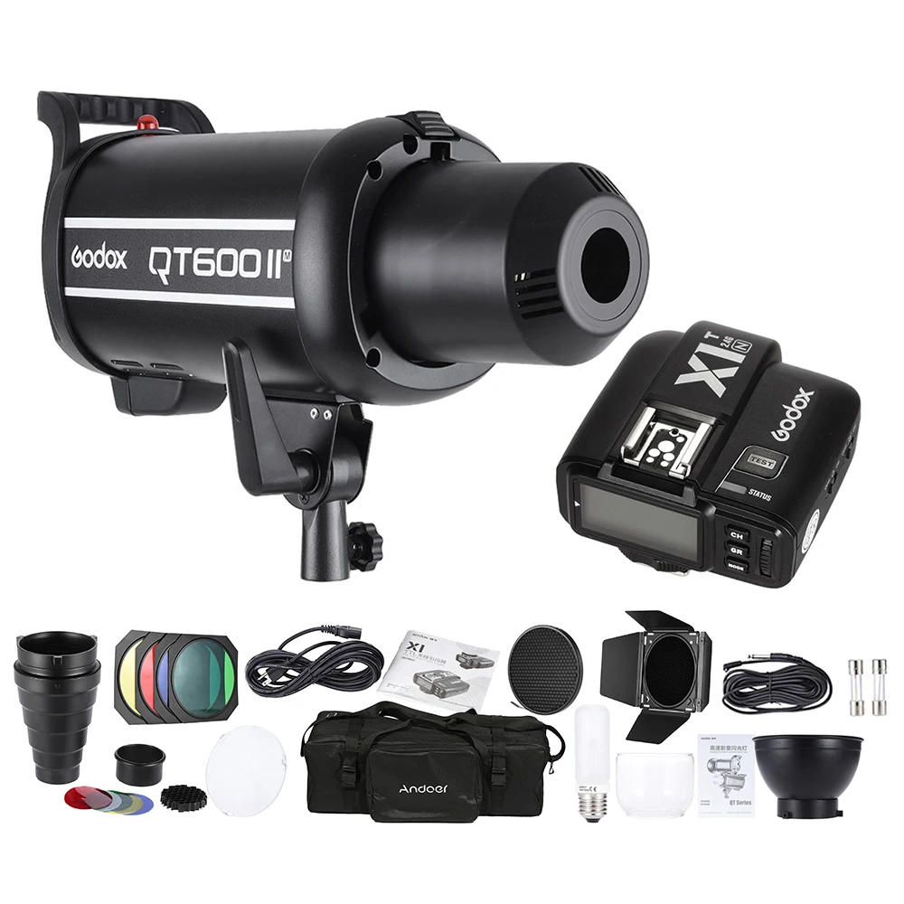 Набор Godox для студийной фотосъемки с 1 стробоскопической вспышкой 600 Вт +