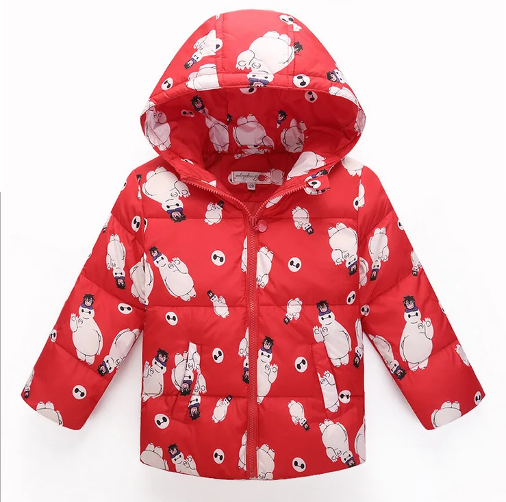 2017 для маленьких мальчиков и девочек зимняя одежда с капюшоном 90% белый пуховики