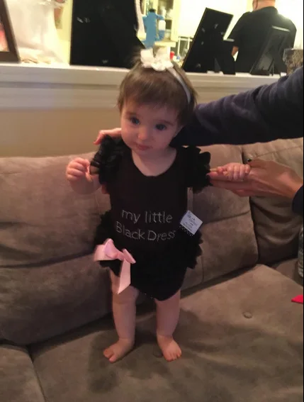 Боди для маленьких девочек черное кружевное платье новорожденных милый