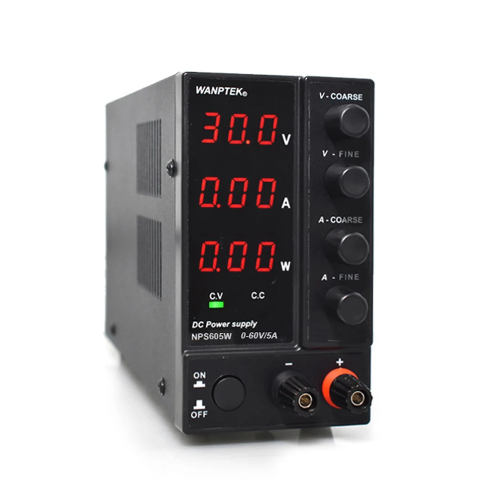 NPS306W DC Регулируемый источник питания мини цифровой 0 30 V 6A лабораторное