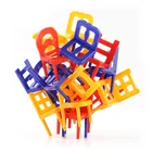 24 шт., складные стулья, игровой блок, балансирующая игрушка для родителей и детей, забавная интерактивная игра, Детская обучающая игрушка