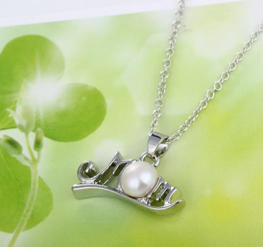 Классический дизайн мама буквы кулон с короткой цепью ожерелье для отличного