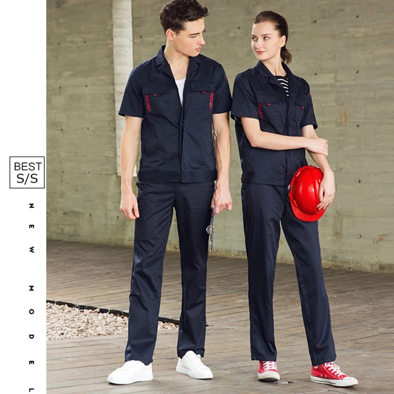 Maintenance Service Men Women Repairman Work Clothes Mechanic Working Overalls Plus Size Long/Short Sleeve Workshop Suit C3 |