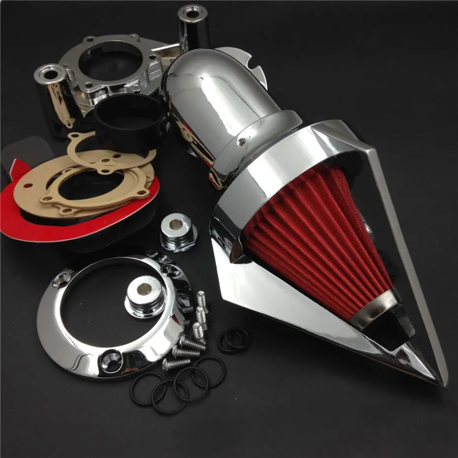 Конусный Воздухоочиститель для мотоцикла 08 12 Harley Davidson Dyna Touring с шипами Комплект