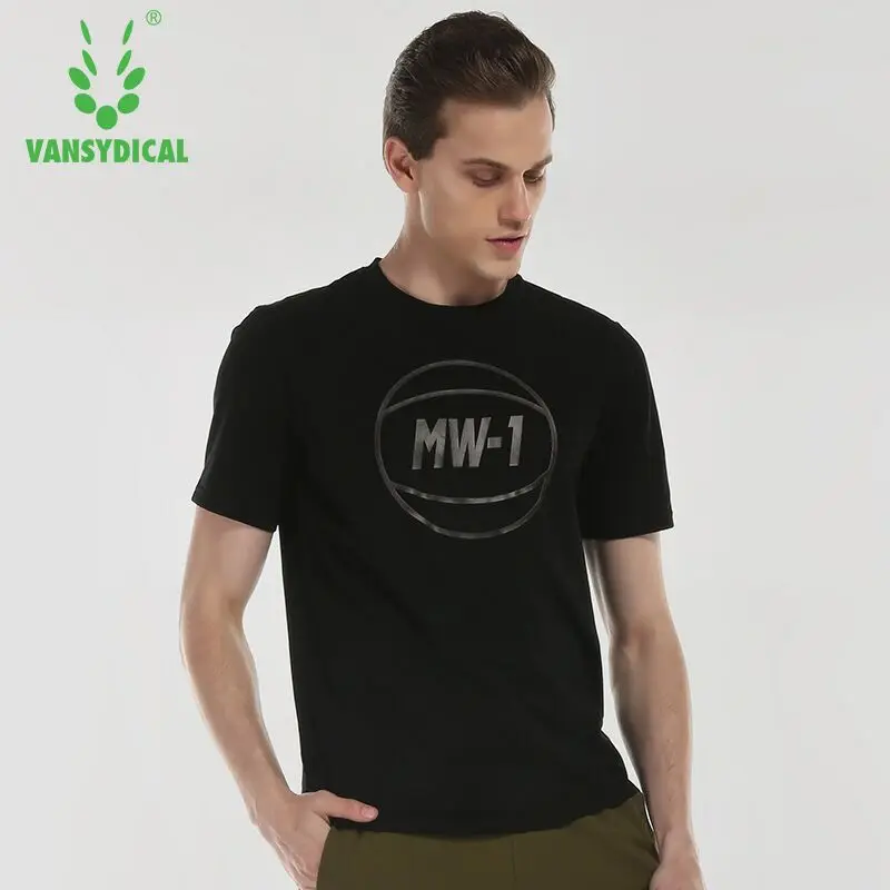 Vansydical спортивные рубашки для тренажерного зала топы мужские футболки фитнеса и