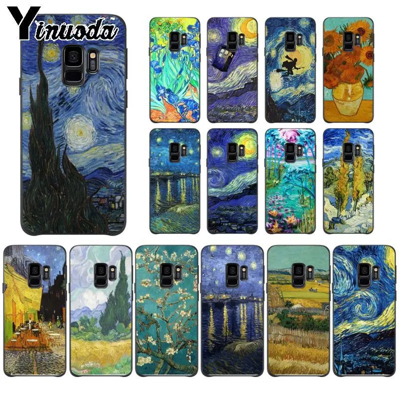 Yinuoda картины маслом Ван Гога на руку люксовый уникальный чехол для телефона с