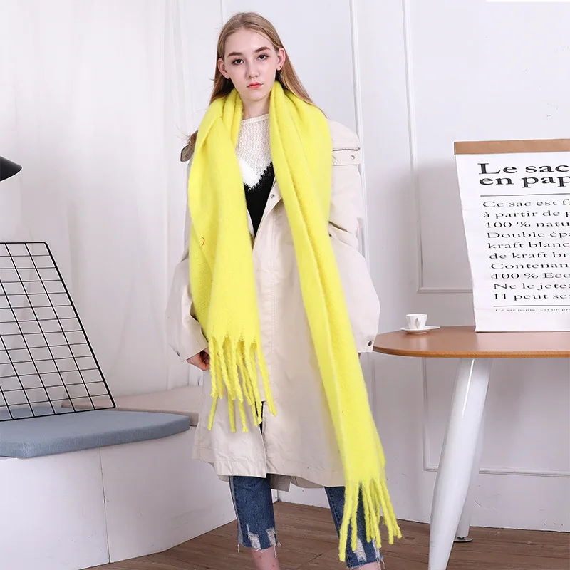 Женский шарф-шаль Foulard Femme зимний кашемировый для женщин ZA-12 | Аксессуары одежды