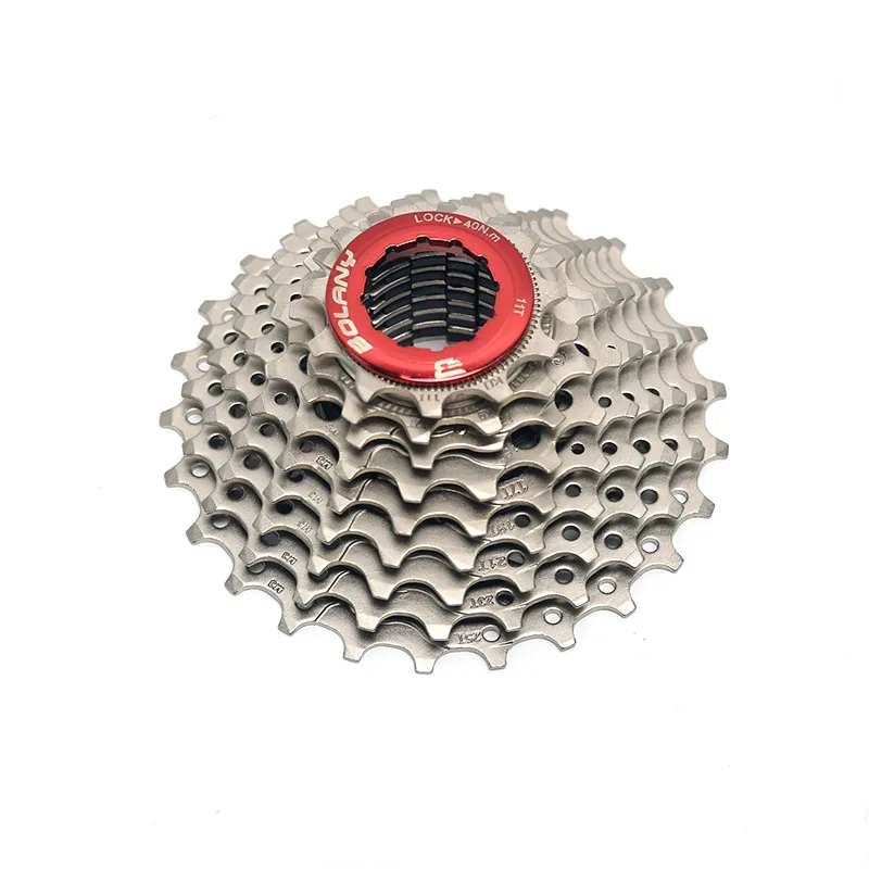 Bolany 9 скоростная Серебряная кассета Freewheel 11-25 T шоссейная велосипедная Звездочка совместимая 236g для велосипедных аксессуаров