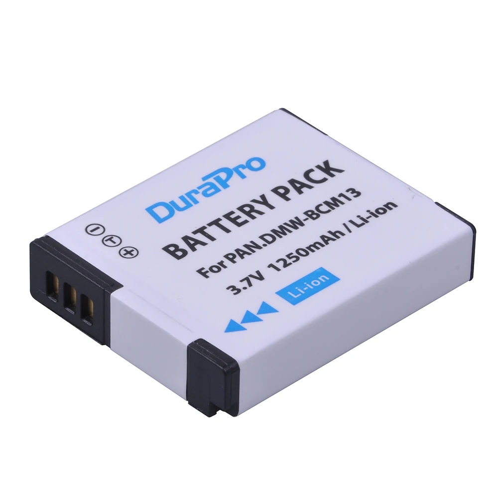 DuraPro 1 шт. DMW-BCM13E DMW BCM13 Аккумулятор для Panasonic Lumix ZS40 / TZ60 ZS45 TZ57 ZS50 TZ70 ZS27 TZ37 TZ41 |