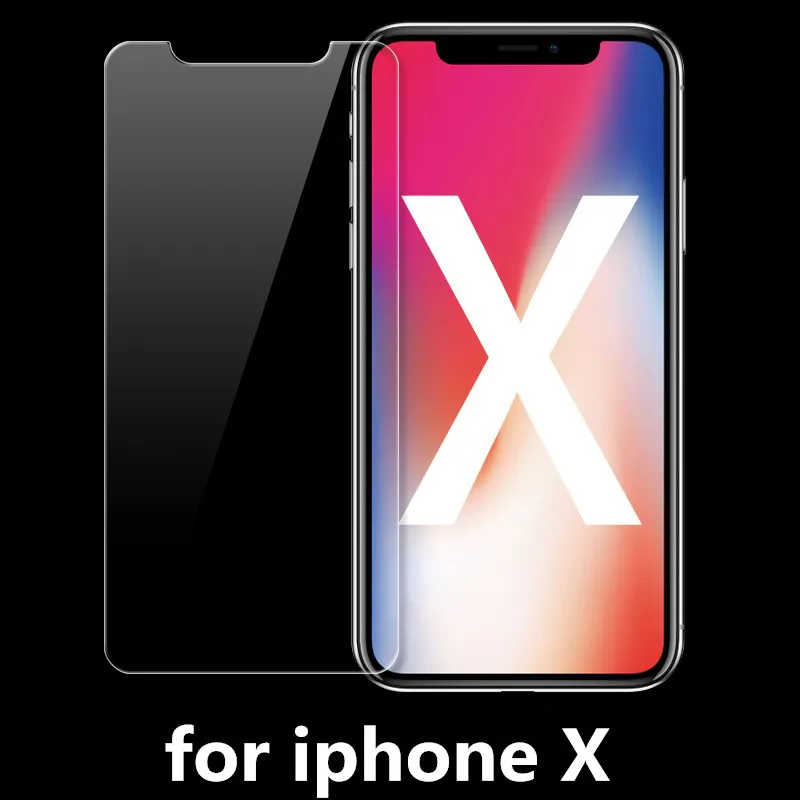 AIKASHI 2 шт. tempered glass 9 H для iphone X 8 4S 5 5S 5c SE 6 6s плюс 7 plus защита экрана Защитная пленка +