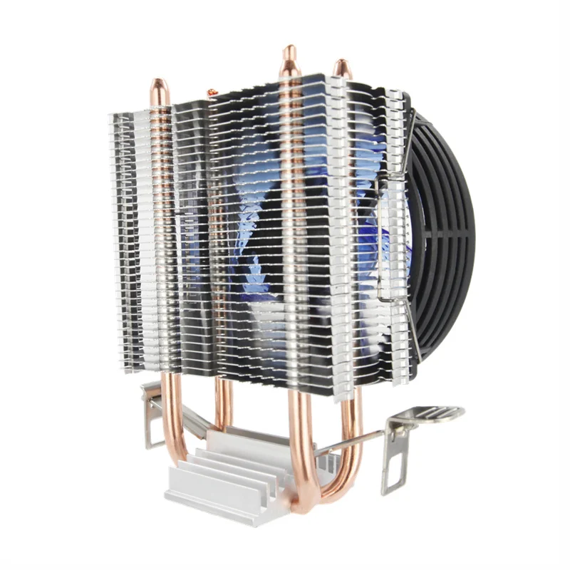 ALSEYE кулер для процессора 2 тепловой трубы cpu cooler 90мм вентилятора Intel 775/1151/1155/AMD