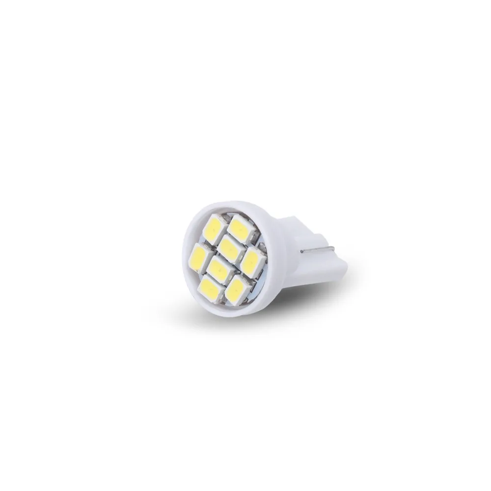 4 шт. 12 В T10 светодисветодиодный W5W светодиодный 8smd 8 smd 3020 1206 194 светодиод купольный