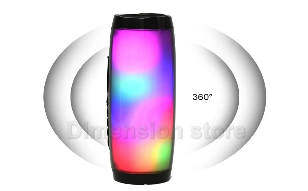 CrazyCube импульсный светодиодный беспроводной портативный Bluetooth динамик лучше, чем jbl с fm-радио 10 Вт двойной пассивный бас объемный стерео