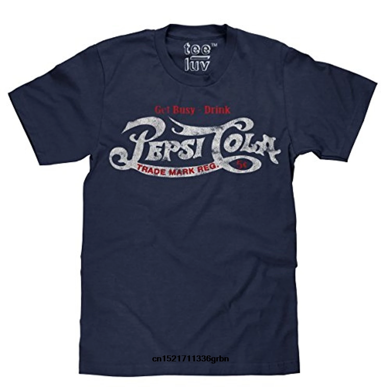 Мужская футболка получить занят напиток Пепси Кола классический логотип из