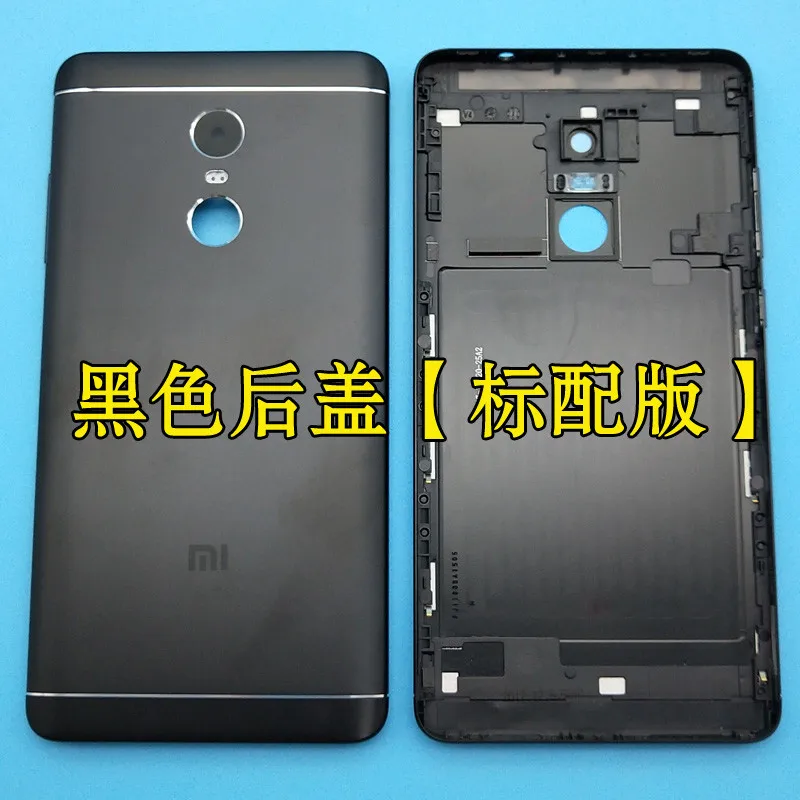 Датчик отпечатков пальцев, задний корпус для Xiaomi mi, красный, mi Note 4X Pro, задняя крышка для батареи, чехол с боковыми кнопками, стекло для камеры