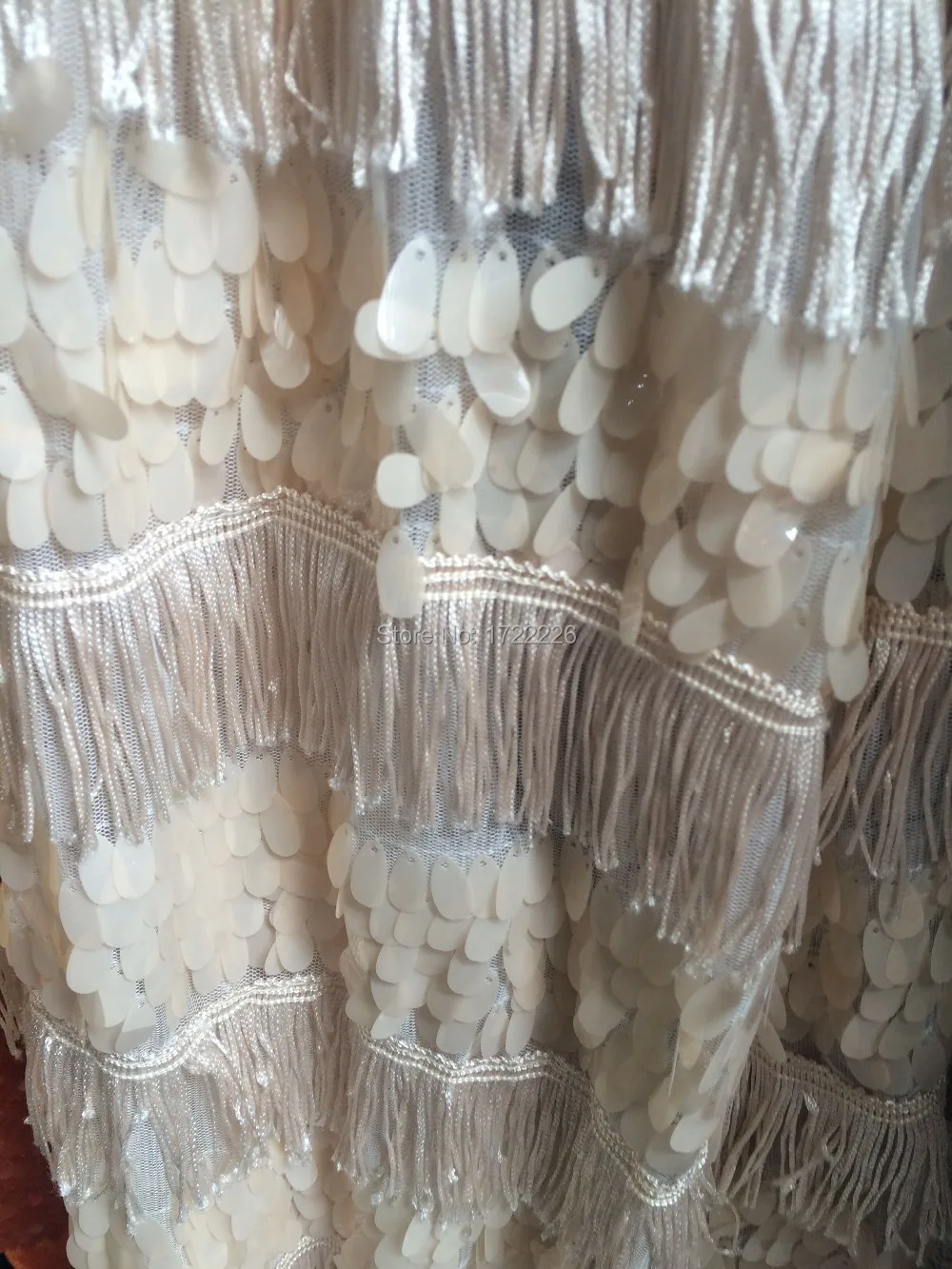 5 ярдов/партия тюль с бахромой и блестками | Дом сад