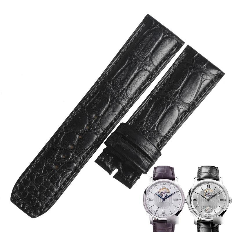 Wentula ремешки для Baume& Mercier мини 8688 8792 кожи аллигатора/крокодиловой человек Смотреть Band