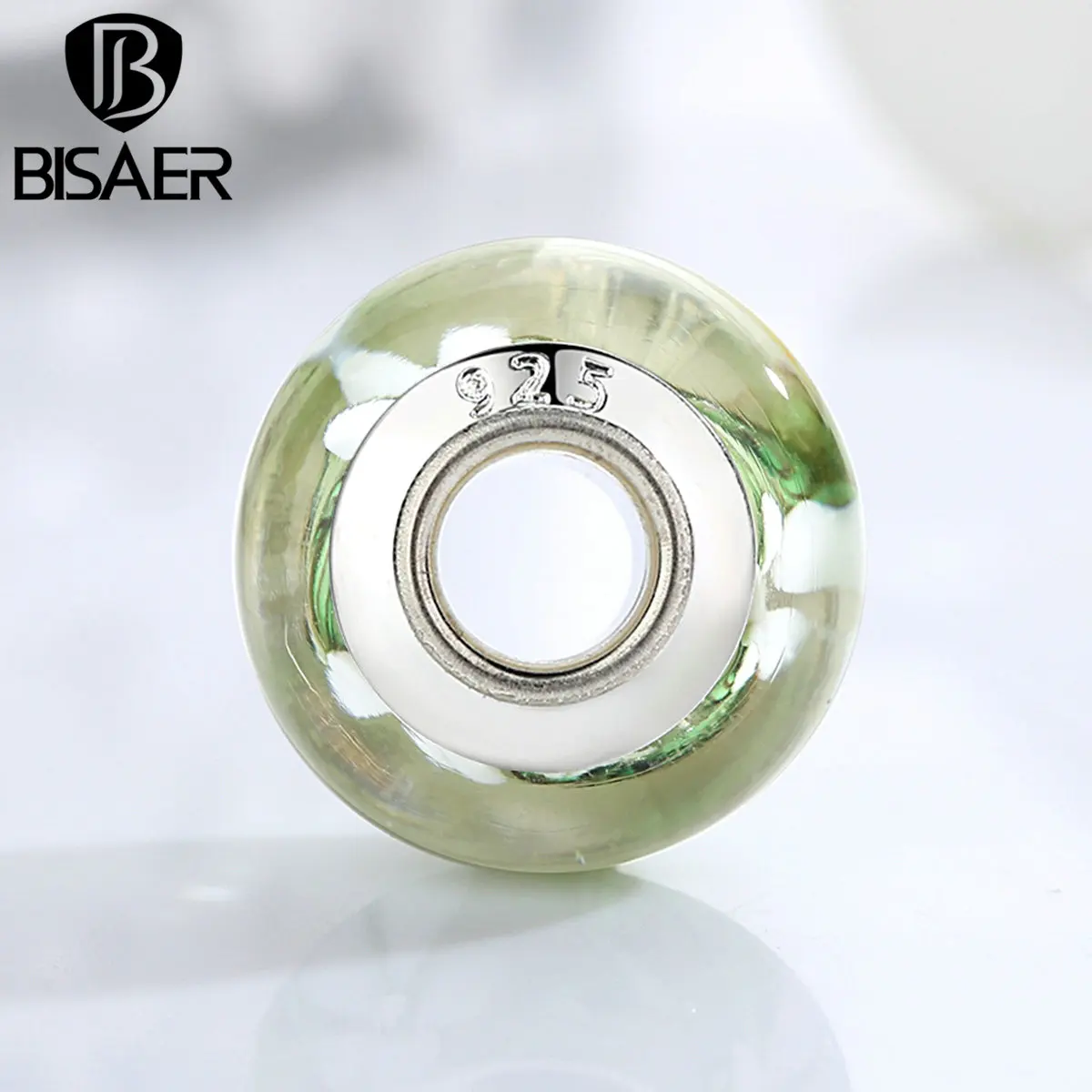 BISAER покрытые серебром белое платье с цветочным рисунком Зеленый европейские Из