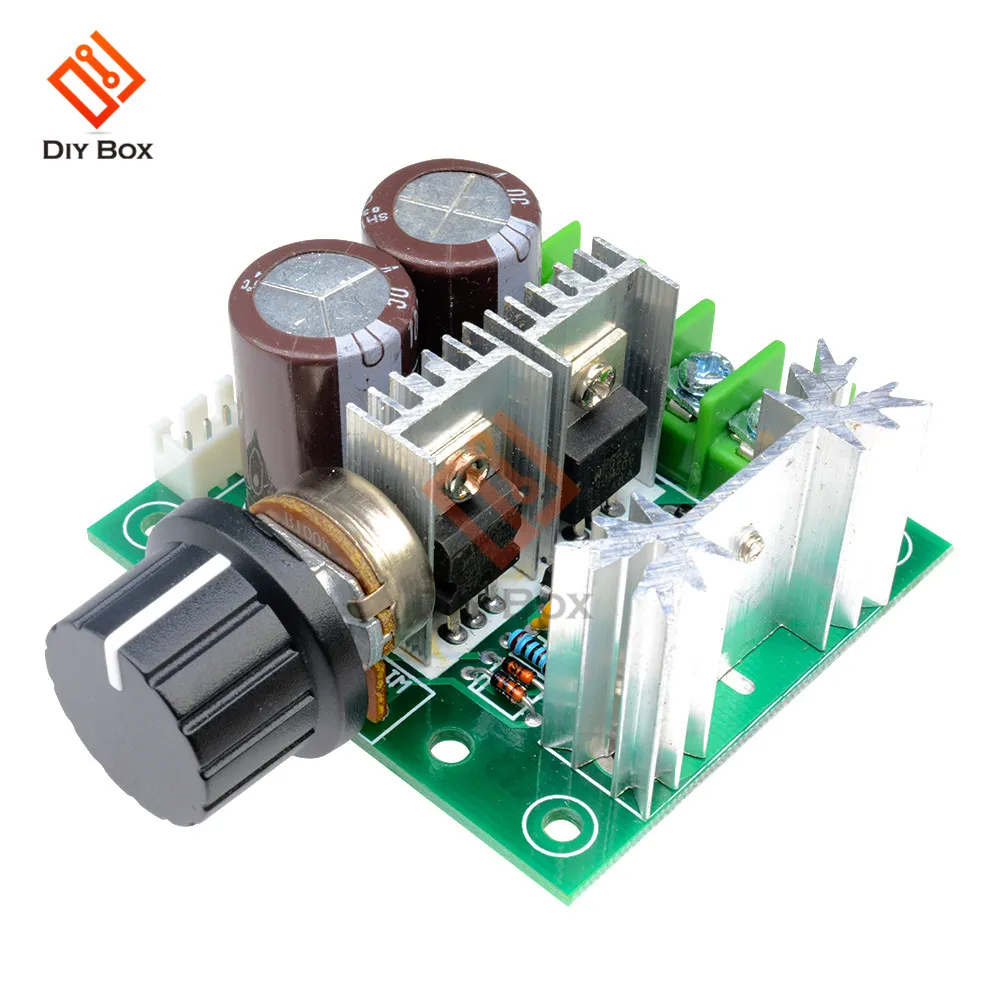 

Universal DC 12-40V 400W 10A Adjustable PWM DC Power Speed Regulator Controller with Switch Auto PWM Controller 10A 50V 1000uF