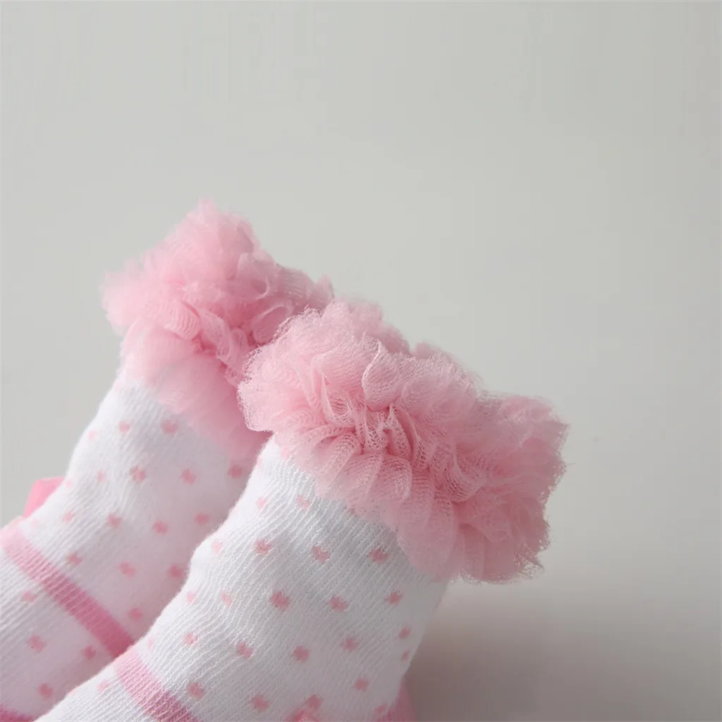 Милый 1 пар в упаковке милые Нескользящие носки для малышей носочки девочки