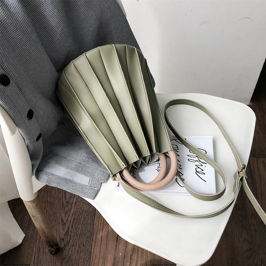 MOLAVE сумки твердые сумки для женщин Ретро чистый цвет кожаная сумка Bouffant Tote Сумка почтальон новая пляжная упаковка 9429