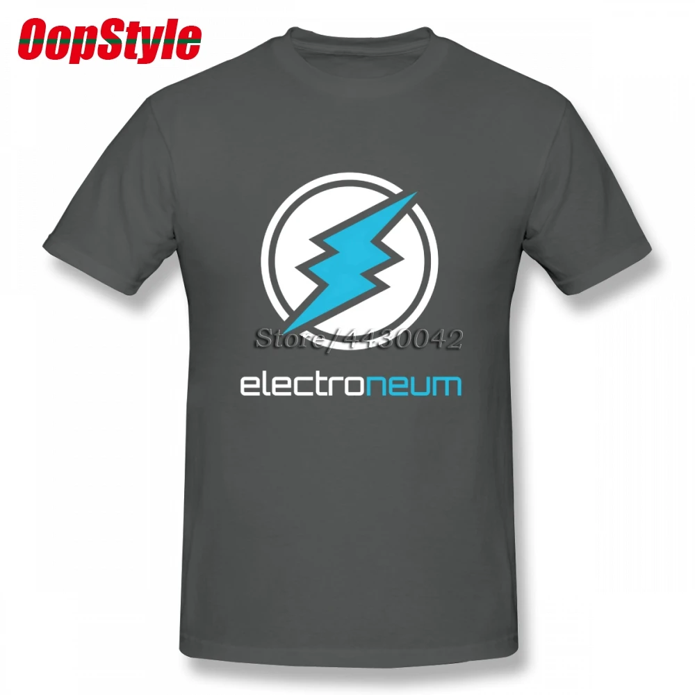 Мужская футболка Crypto Electroneum хлопковая с коротким рукавом большие размеры | одежда