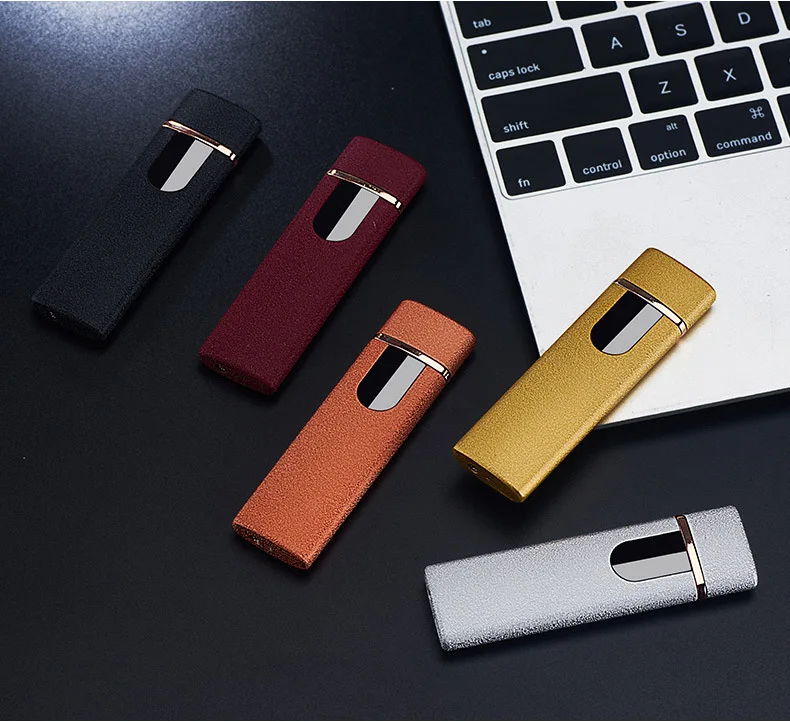 Мини сенсорный датчик Зажигалка Перезаряжаемый USB дуплексный прикуриватель