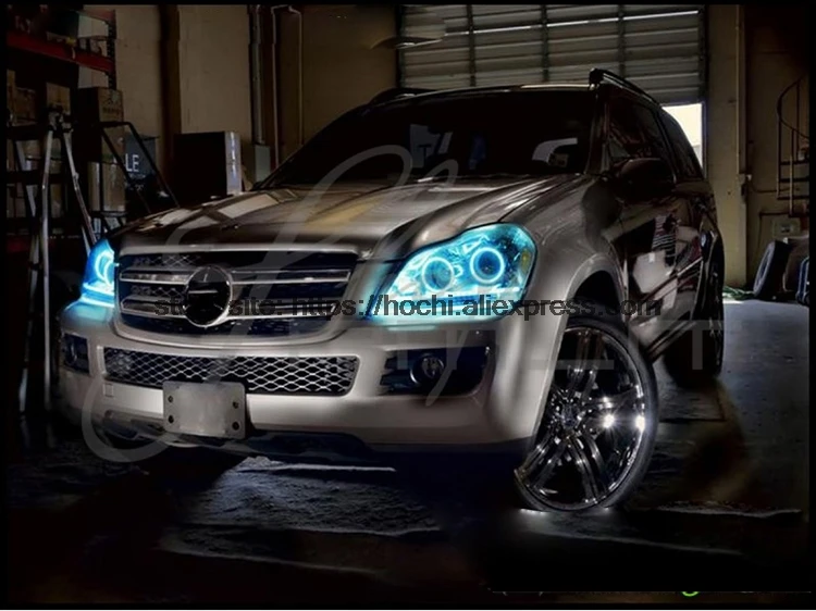 HochiTech RGB многоцветные кольца с ореолом набор для стайлинга автомобиля Mercedes-Benz