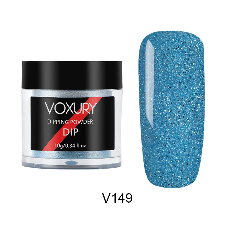 RP2-V149 VOXURY погружающийся порошок голографический блестящий порошок пигмент хром для маникюра ногтей искусство градиент Французский ногтей порошок Набор полировки - Цвет: RP2-V149