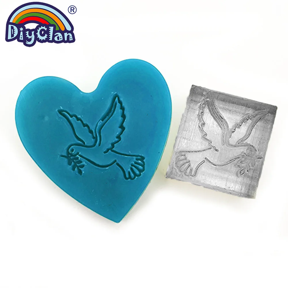 Акриловый узор с оливковой веткой Peace dove ручная работа мыльный штамп мини узоры в