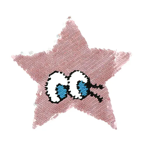 New Star Reversible Change Color Sequins Five-pointed Sew On Patches For Clothes DIY Patch Applique Crafts | Дом и сад