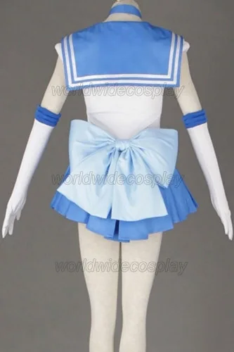 

Sailor Moon Mercury Mizuno Ami Cosplay Costume Free Shipping Custom Made for Halloween and Christmas