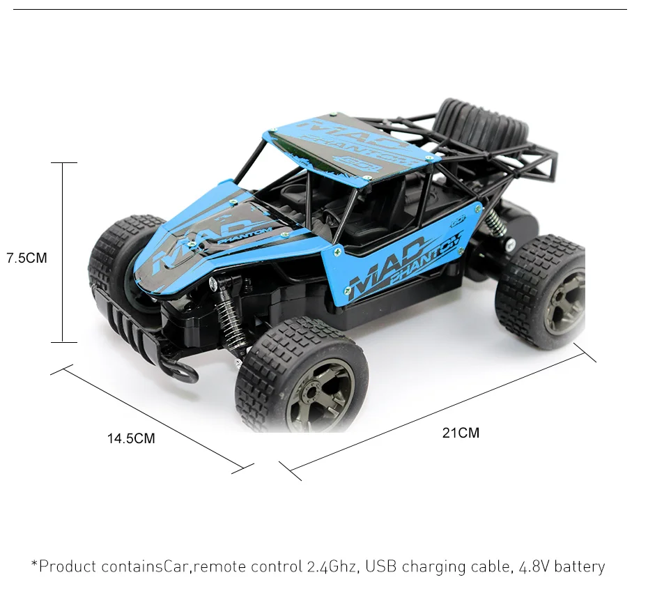 4WD 1:18 RC автомобили 2,4 GHz RC автомобиль амортизатор металлический корпус Внедорожный гоночный автомобиль багги электронный пульт дистанционного управления автомобиль игрушка