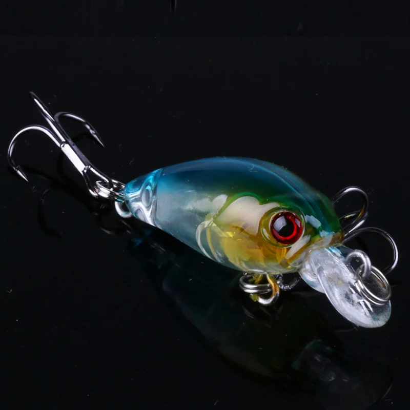 ThunderShower мини кренкбейт приманки для окуня Walleyes пластиковые рыболовные 40 мм 3 5